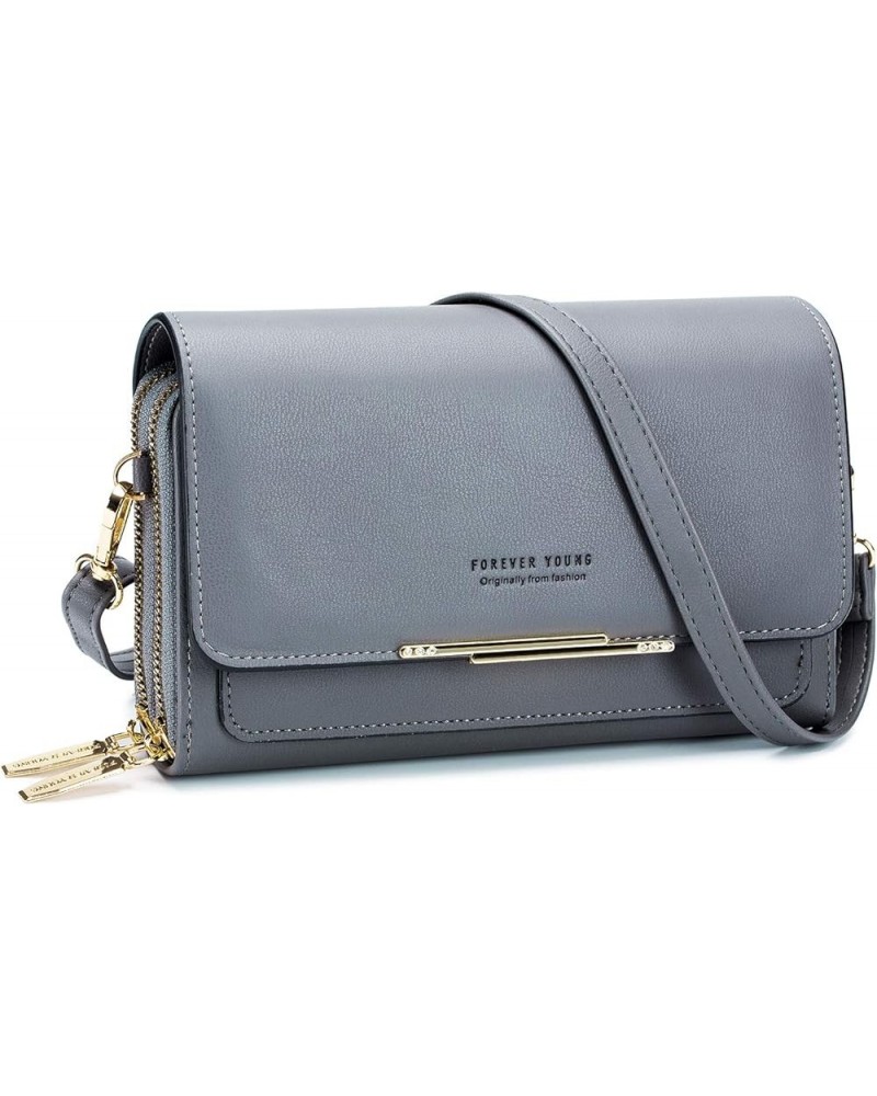 Small Crossbody Bag for Women,Cell Phone Purse Women's Shoulder Handbags Wallet Purse with Credit Card Slots Dark Gray $11.29...