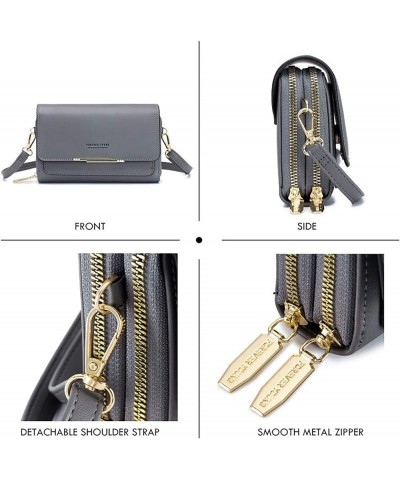 Small Crossbody Bag for Women,Cell Phone Purse Women's Shoulder Handbags Wallet Purse with Credit Card Slots Dark Gray $11.29...