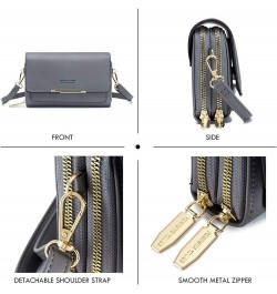 Small Crossbody Bag for Women,Cell Phone Purse Women's Shoulder Handbags Wallet Purse with Credit Card Slots Dark Gray $11.29...