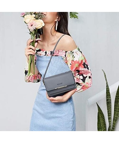 Small Crossbody Bag for Women,Cell Phone Purse Women's Shoulder Handbags Wallet Purse with Credit Card Slots Dark Gray $11.29...