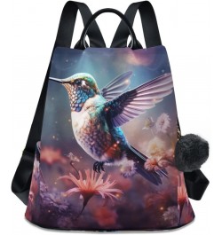 Women's Fashion Backpack Purse Flying Hummingbird Print, Anti Theft Casual Daypack Shoulder Bag with Key Chain 15 Inches $18....