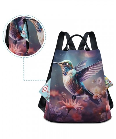 Women's Fashion Backpack Purse Flying Hummingbird Print, Anti Theft Casual Daypack Shoulder Bag with Key Chain 15 Inches $18....