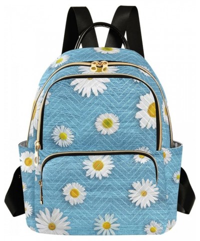 Small Backpack for Women Travel Bag Daisy Floral Daypack Purse Fashion Shoulder Bag Rucksack Medium B516 $14.03 Backpacks