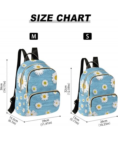 Small Backpack for Women Travel Bag Daisy Floral Daypack Purse Fashion Shoulder Bag Rucksack Medium B516 $14.03 Backpacks