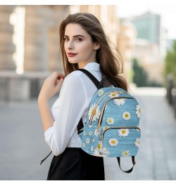 Small Backpack for Women Travel Bag Daisy Floral Daypack Purse Fashion Shoulder Bag Rucksack Medium B516 $14.03 Backpacks