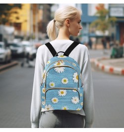 Small Backpack for Women Travel Bag Daisy Floral Daypack Purse Fashion Shoulder Bag Rucksack Medium B516 $14.03 Backpacks