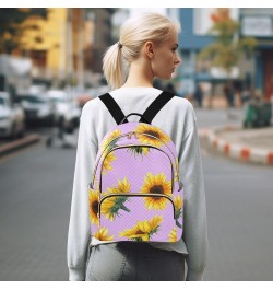 Sunflower Wavy Stripes Women's Backpack Wallet Casual Small Backpack Fashion Women's Travel Bag School Backpack Color062 Medi...