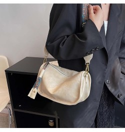 Women's Shoulder Bags Stylish Leather Crossbody Bag Retro Casual Adjustable Strap Shoulder Bag Messenger Bags White $11.79 Sh...