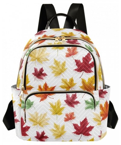 Colorful Maple Leaf Fashion Backpack Purse for Women, Casual Daypacks, Ladies Gift for Traveling Hiking Multicolor Small $19....