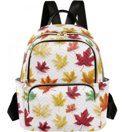 Colorful Maple Leaf Fashion Backpack Purse for Women, Casual Daypacks, Ladies Gift for Traveling Hiking Multicolor Small $19....