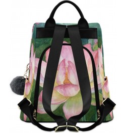 Beautiful Lotus in Vintage Style Backpack Purse for Women Travel Casual Daypack College Bookbag Work Business Ladies Shoulder...