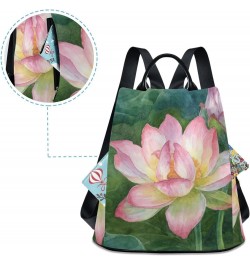 Beautiful Lotus in Vintage Style Backpack Purse for Women Travel Casual Daypack College Bookbag Work Business Ladies Shoulder...