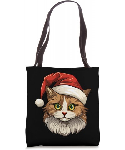 Cat Christmas Tote Bag $12.00 Totes