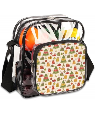 Christmas Drink Stadium-Approved Clear Crossbody Bag Christmas Gift Tree $12.00 Crossbody Bags