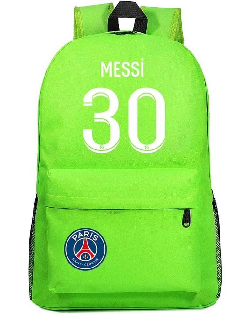 Classic Casual Backpack Lionel Messi Canvas Bookbag-Lightweight PSG Rucksack Novelty Backpack for Travel,Outdoor One Size Gre...