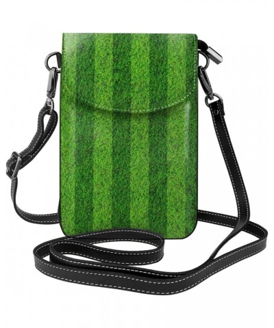 Green Court Crossbody Wallet Phone Bag for Women Mini Shoulder Bag Cell Phone Purse $13.59 Crossbody Bags