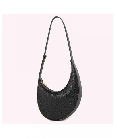 Female Women Handbag Elegant Style PU Cute Underarm Bag with Adjustable Strap Fashion Shoulder Bag Vintage Everyday Sh Black ...