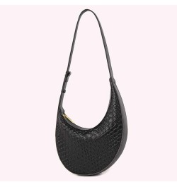 Female Women Handbag Elegant Style PU Cute Underarm Bag with Adjustable Strap Fashion Shoulder Bag Vintage Everyday Sh Black ...