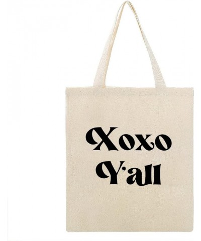 XOXO Y'all Canvas Tote Bag with Handle Cute Book Bag Shopping Shoulder Bag Romantic Gifts for Women Girls Style-3 $12.17 Shou...