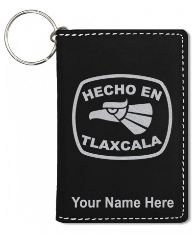 ID Holder Wallet, Hecho en Tlaxcala, Personalized Engraving Included (Rustic) Black with Silver $13.72 Wallets