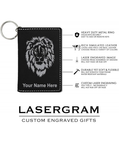 ID Holder Wallet, Hecho en Tlaxcala, Personalized Engraving Included (Rustic) Black with Silver $13.72 Wallets