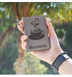 ID Holder Wallet, Hecho en Tlaxcala, Personalized Engraving Included (Rustic) Black with Silver $13.72 Wallets