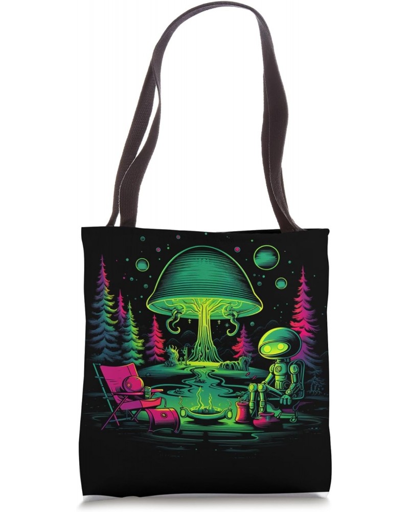 Camping UFO Gear Alien Abduction Tote Bag $10.17 Totes