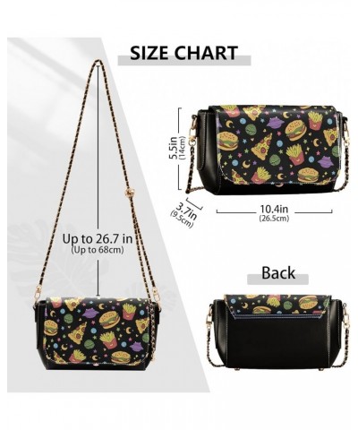 Crossbody Bags for Women Trendy Women's Black Shoulder Bag Small PU Leather Flap Cross Body Bag Handbags Pattern5 $18.85 Cros...