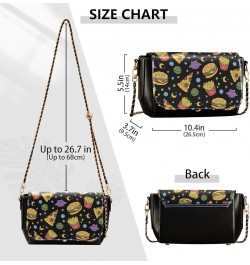 Crossbody Bags for Women Trendy Women's Black Shoulder Bag Small PU Leather Flap Cross Body Bag Handbags Pattern5 $18.85 Cros...