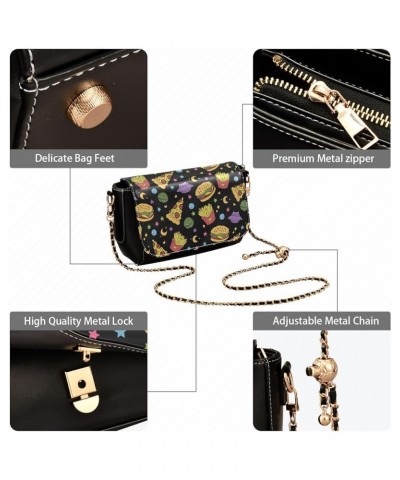 Crossbody Bags for Women Trendy Women's Black Shoulder Bag Small PU Leather Flap Cross Body Bag Handbags Pattern5 $18.85 Cros...