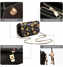 Crossbody Bags for Women Trendy Women's Black Shoulder Bag Small PU Leather Flap Cross Body Bag Handbags Pattern5 $18.85 Cros...