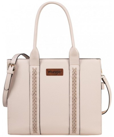 Wrangler Purse for Women Large Work Tote Bags with Strap Vintage Top-Handle Handbags L-beige $22.94 Totes