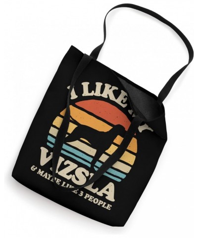 I Like My Vizsla And Maybe Like 3 People Hungary Dog Retro Tote Bag $10.08 Totes