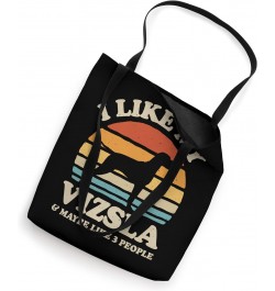 I Like My Vizsla And Maybe Like 3 People Hungary Dog Retro Tote Bag $10.08 Totes