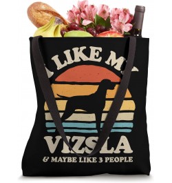 I Like My Vizsla And Maybe Like 3 People Hungary Dog Retro Tote Bag $10.08 Totes