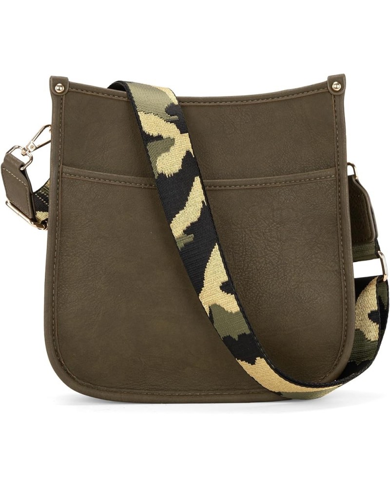 Crossbody Bags for Women Hobo Purses Shoulder Bucket Handbags B-olive Green $12.30 Hobo Bags