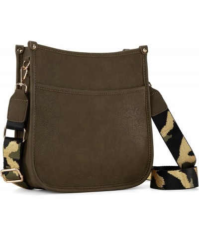 Crossbody Bags for Women Hobo Purses Shoulder Bucket Handbags B-olive Green $12.30 Hobo Bags