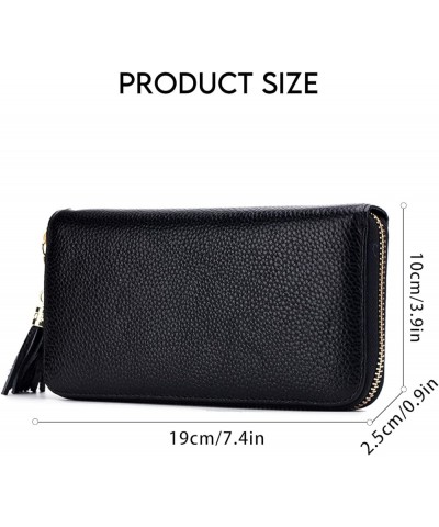 RFID Card Case Wallet for Women Men Leather Wristlet Purse Wallet (Khaki) Red $18.63 Totes