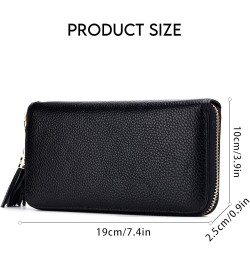 RFID Card Case Wallet for Women Men Leather Wristlet Purse Wallet (Khaki) Red $18.63 Totes