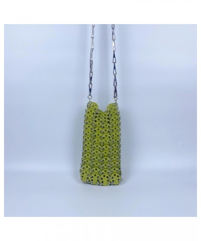 Metal gold sequined mobile phone lipstick crossbody bag niche bags women's bag Silver $17.63 Totes