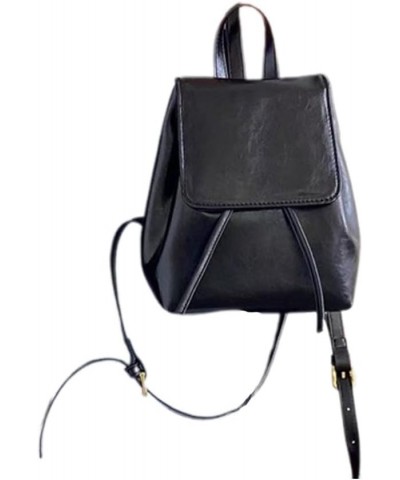 Small Backpack Purse for Women Leather Backpack Purse for Women Aesthetic Backpack Mini Backpack Purse for Women (Black) Blac...