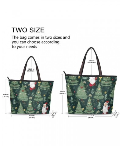 Women Tote Bags Christmas Tree Santa Claus Top Handle Satchel Handbags Shoulder Bag for Shopping 20848380 $11.96 Satchels