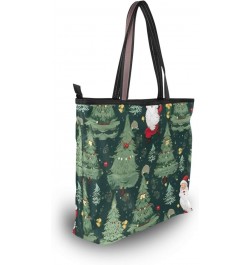 Women Tote Bags Christmas Tree Santa Claus Top Handle Satchel Handbags Shoulder Bag for Shopping 20848380 $11.96 Satchels