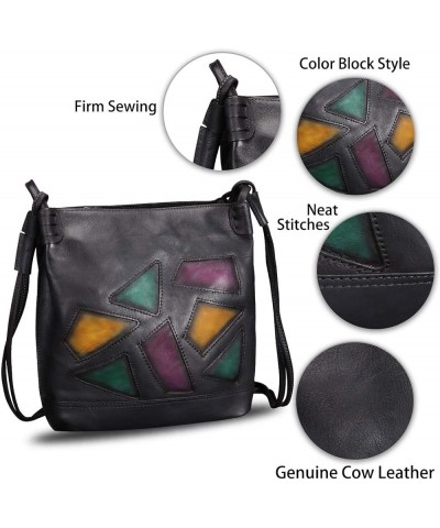 Genuine Leather Crossbody Purses for Women Satchel Purses Vintage Handmade Shoulder Bag Cowhide Handbags Darkgrey $48.90 Satc...