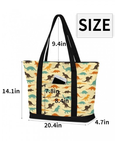 Tote Bag for Women Canvas Shoulder Bag Large Casual Handbag Lightweight Tote Bag with Zipper for Work Travel Shopping Funny C...