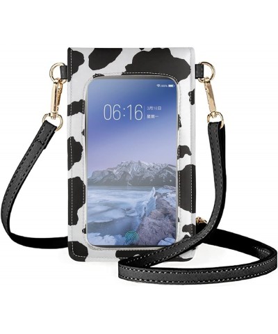 Phone Bag for Women Leather Long Purse Touch Screen Handbag Crossbody Lightweight Bags with Card Slots Cow $8.40 Crossbody Bags