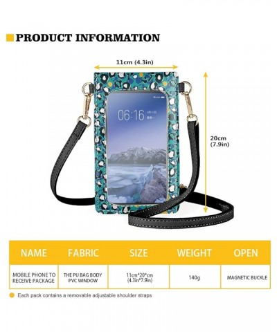 Phone Bag for Women Leather Long Purse Touch Screen Handbag Crossbody Lightweight Bags with Card Slots Cow $8.40 Crossbody Bags