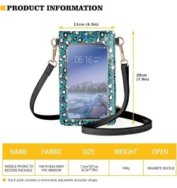 Phone Bag for Women Leather Long Purse Touch Screen Handbag Crossbody Lightweight Bags with Card Slots Cow $8.40 Crossbody Bags