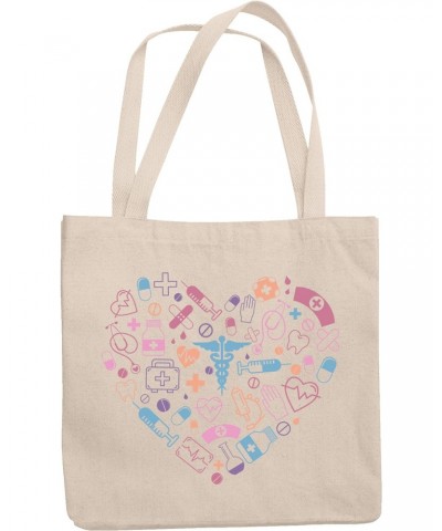 Medical Profession Stuff Forming a Heart Art Merch Gift, 12oz Canvas Tote Bag $11.61 Totes