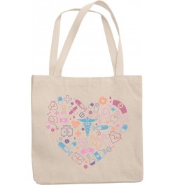 Medical Profession Stuff Forming a Heart Art Merch Gift, 12oz Canvas Tote Bag $11.61 Totes